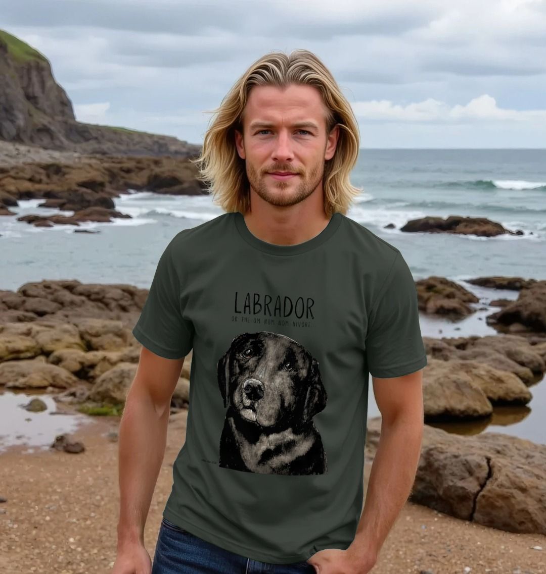Snack Goals & Tail Wags: The Black Labrador Men’s Tee