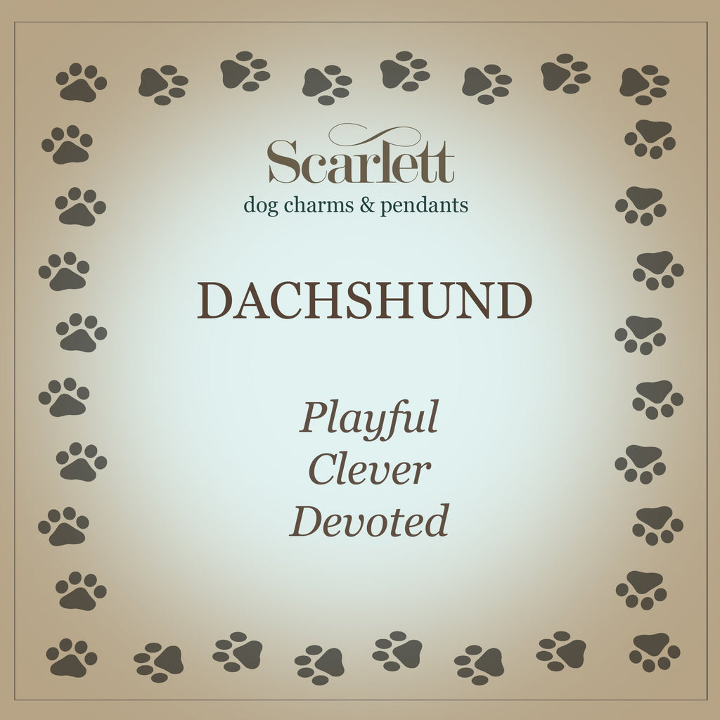 Dachshund Silver Dog Charm Bracelet