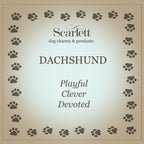 Dachshund Silver Dog Charm Bracelet