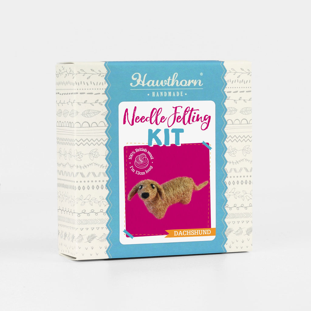 Dachshund Dog Needle Felting Kit for Beginners