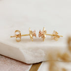 Daffodil Gold Vermeil Silver Studs