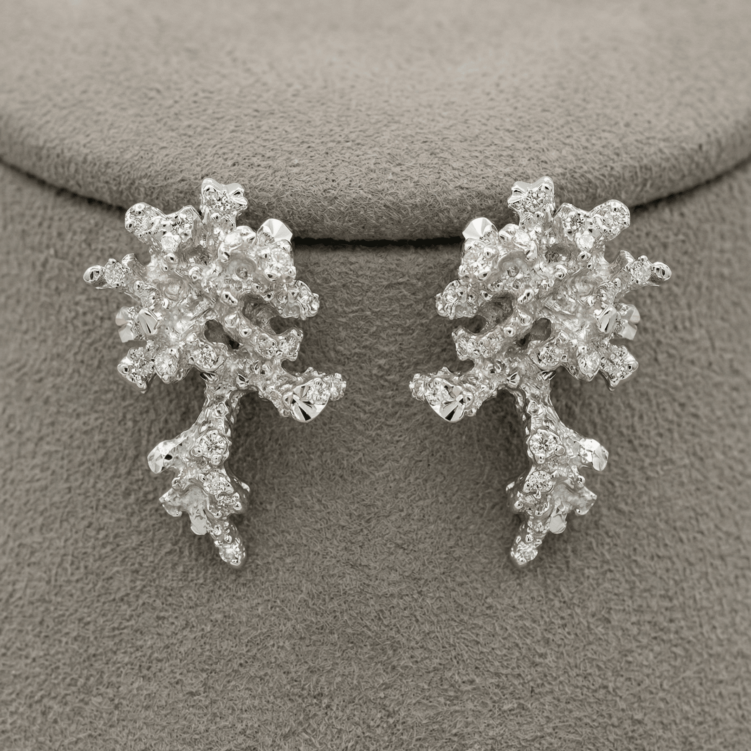 Dainty Saltwater Coral Stud Earrings - Gold or Silver