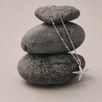 Dainty Silver Real Starfish Necklace
