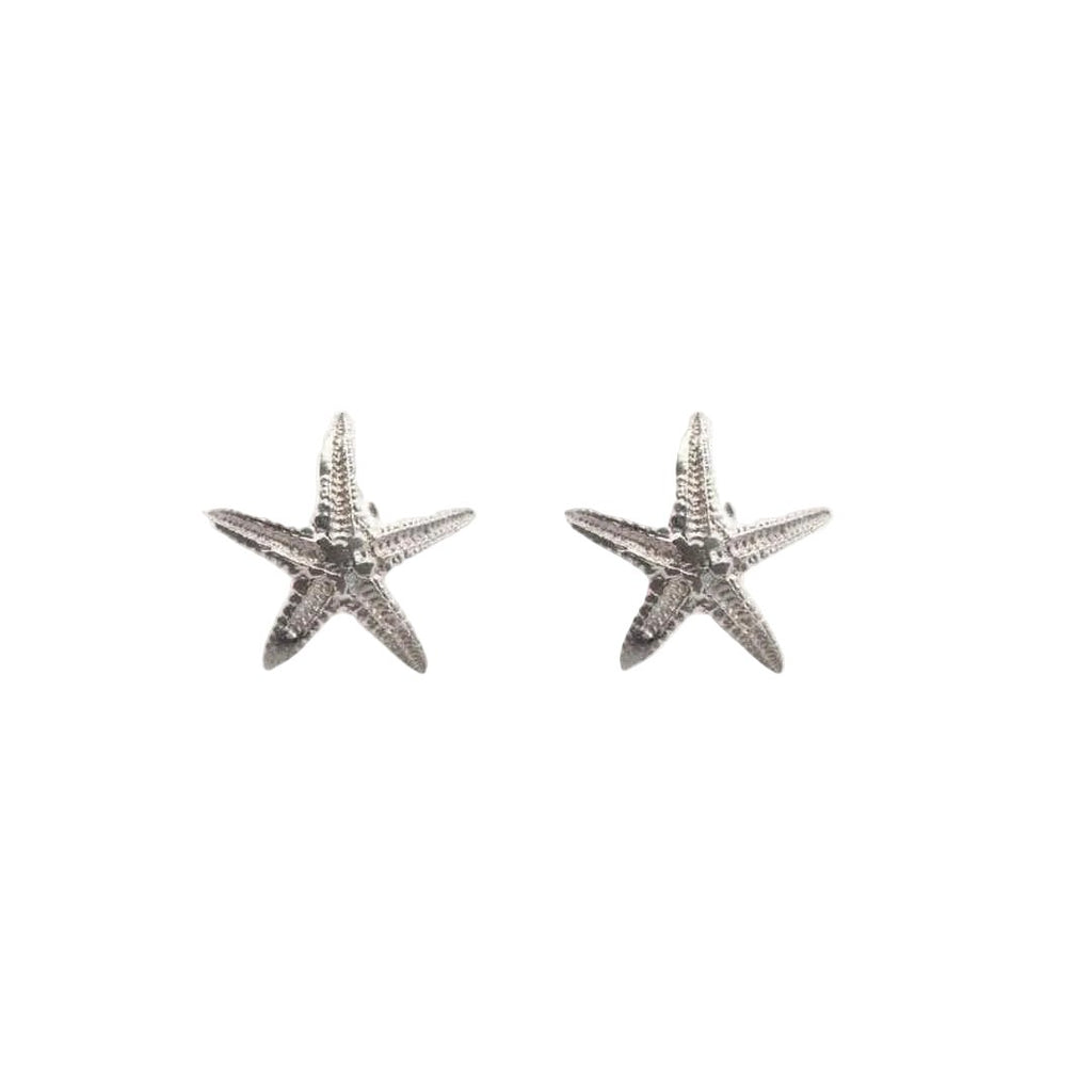Dainty Silver Starfish Studs
