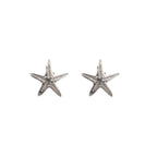 Dainty Silver Starfish Studs