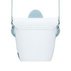 Handmade Leather Daisy Barrel Bag - White