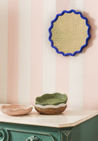Daisy Scallop Mirror - Cobalt