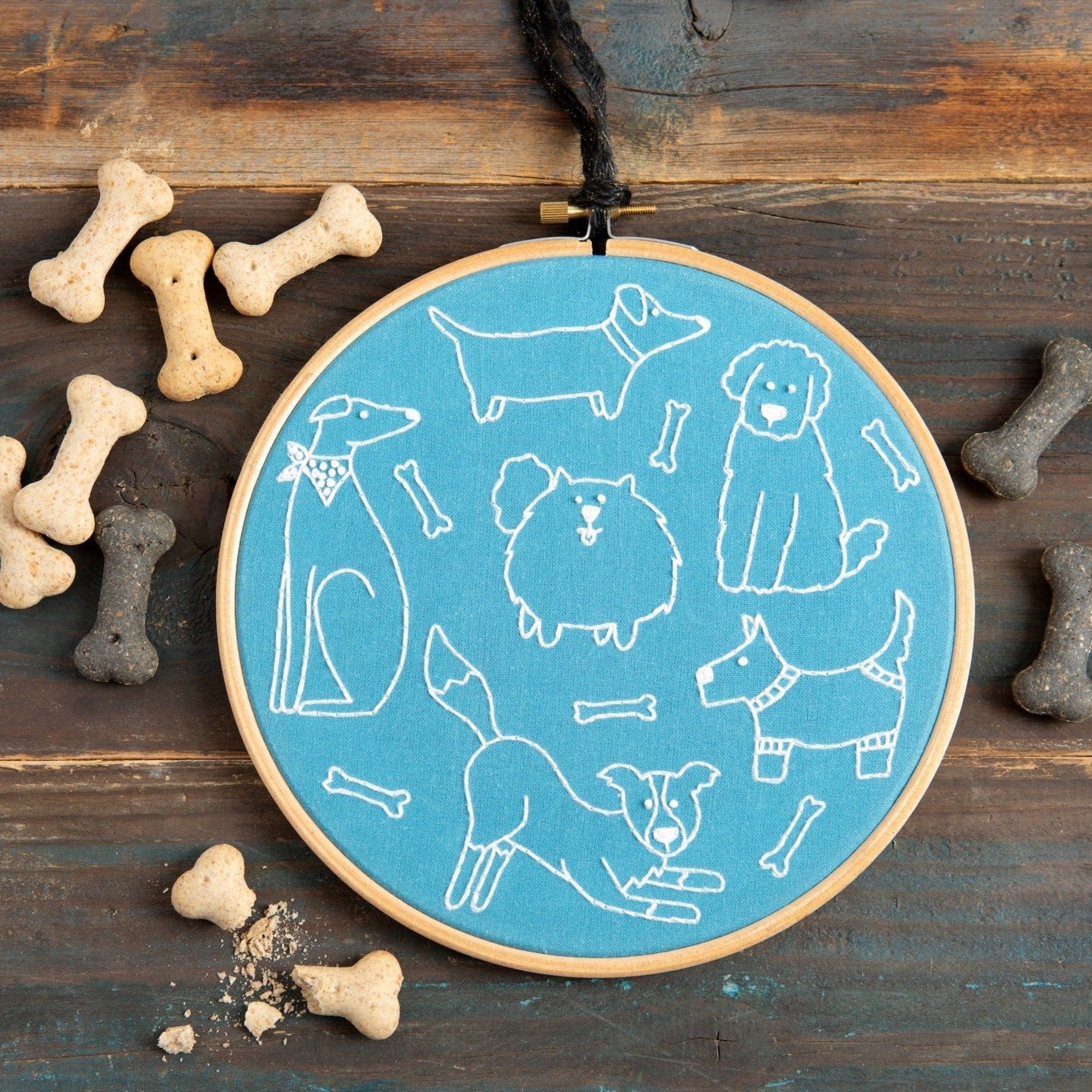 Dandy Dogs Embroidery Kit for Beginners