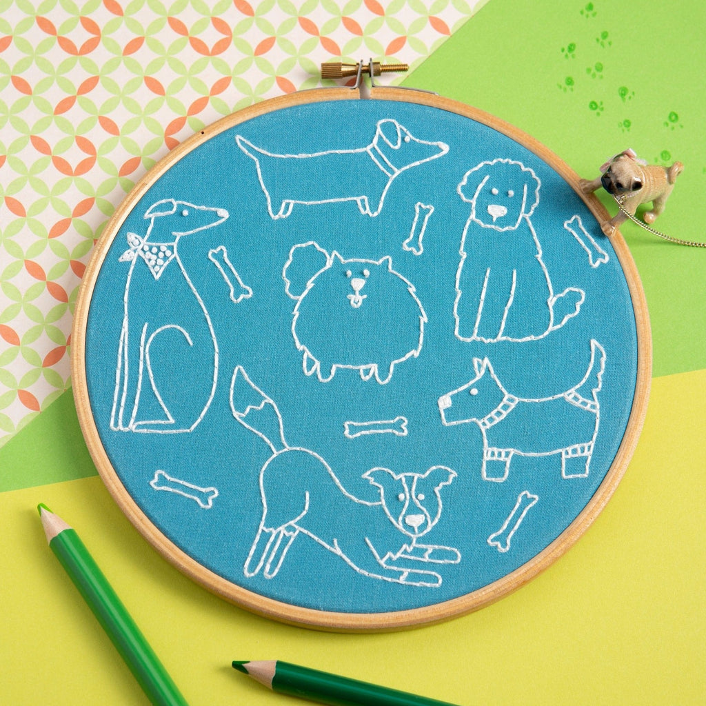 Dandy Dogs Embroidery Kit for Beginners