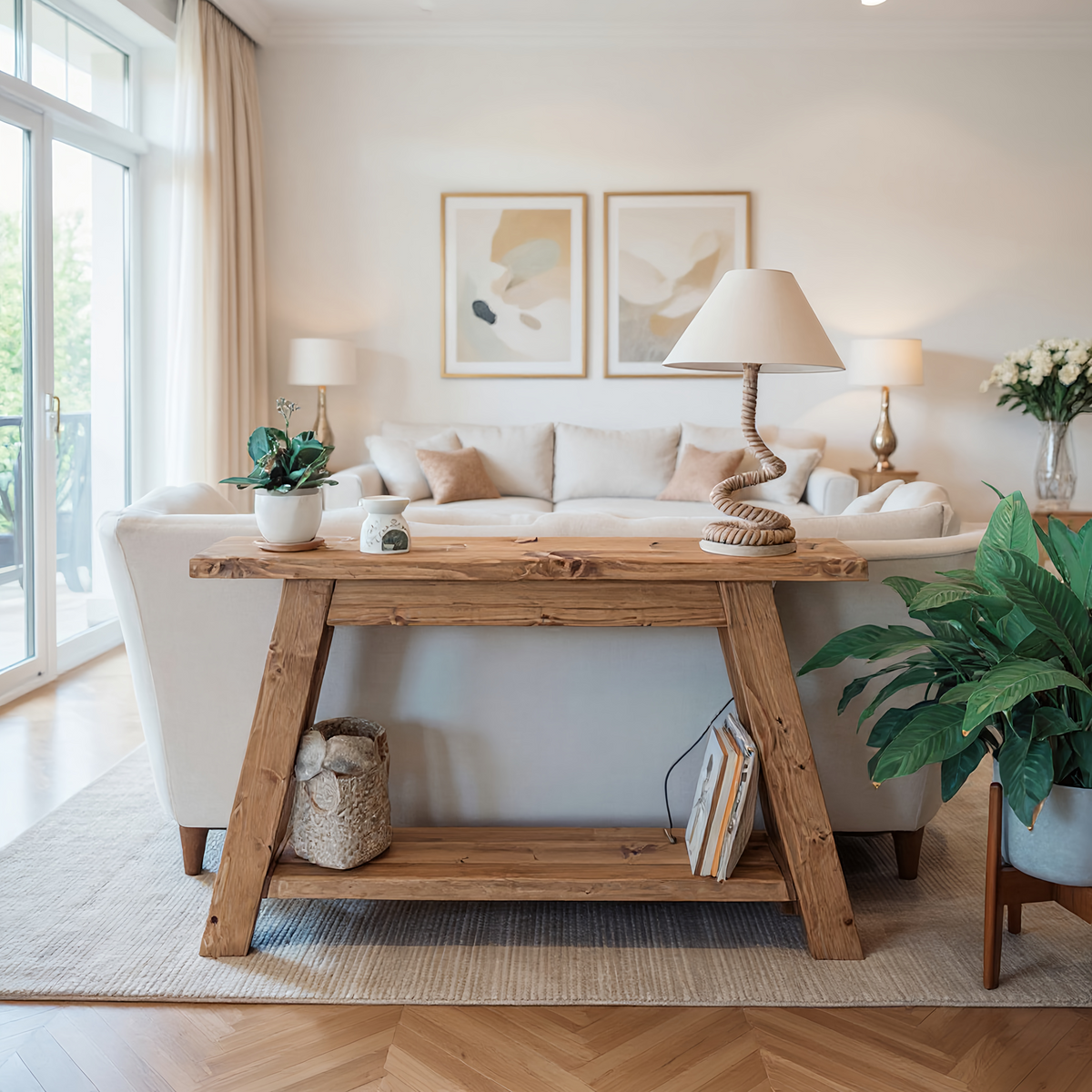 DASI Console Table With Shelf