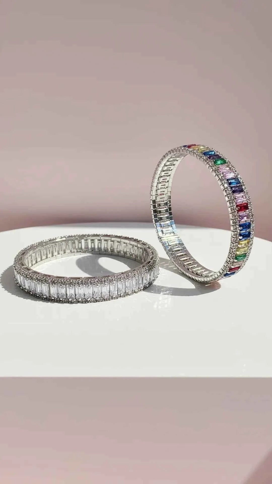 Stretchy Free Size Crystal Bracelet Bangle