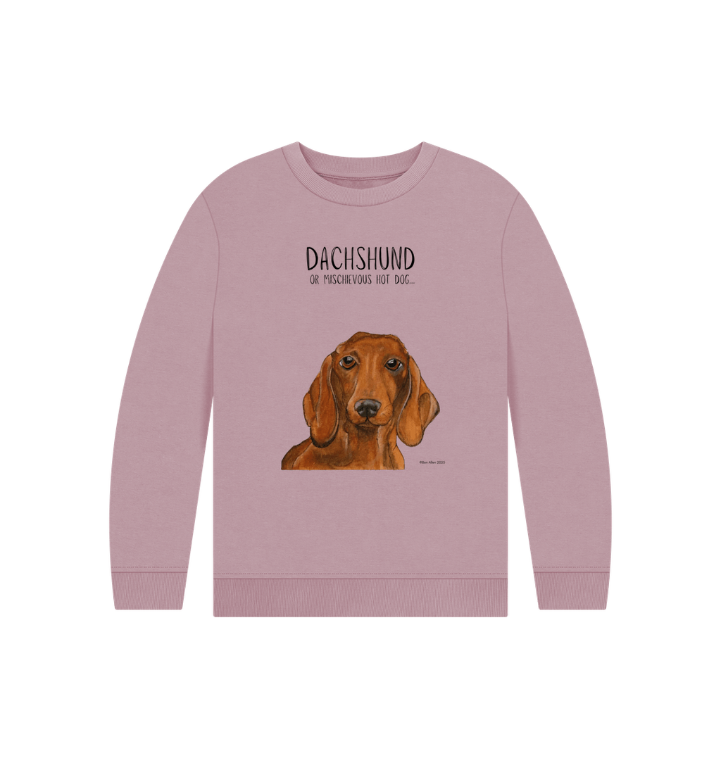 Snuggly Sausage Dog Kids' Sweatshirt – Ethically Made Cuteness!