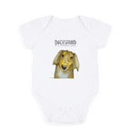 Mischievous Hot Dog Baby Bodysuit – Too Cute to Handle!Long Haired Dachshund