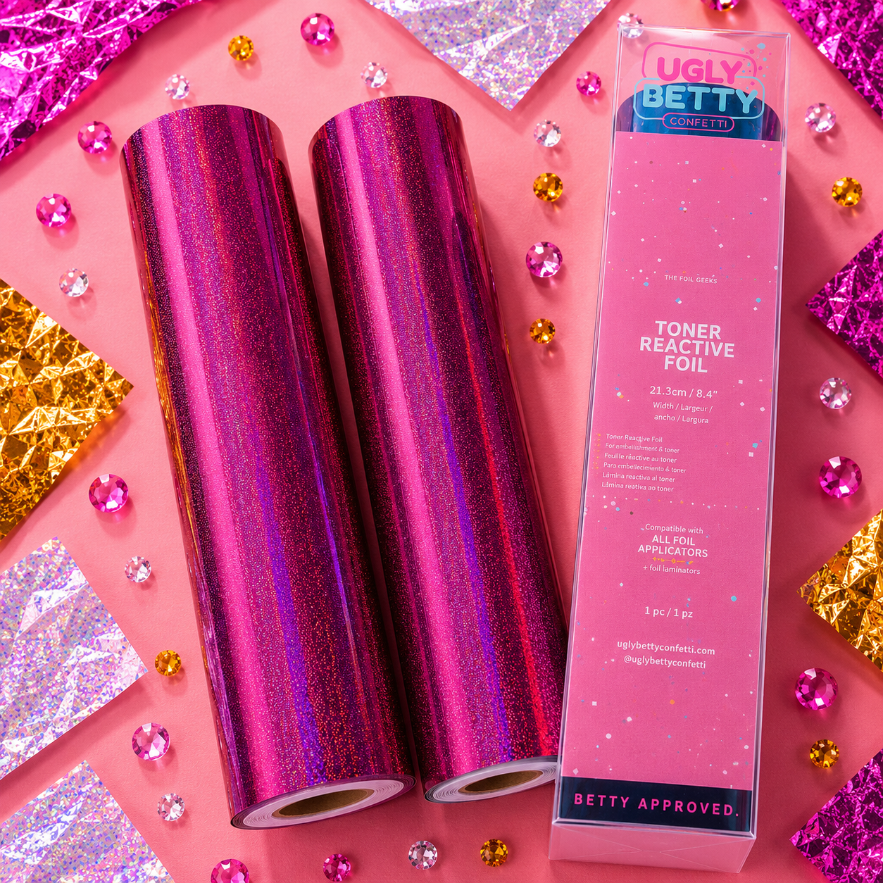 Desert Rose (Rose Red Middle Sand) Holographic Toner Foil