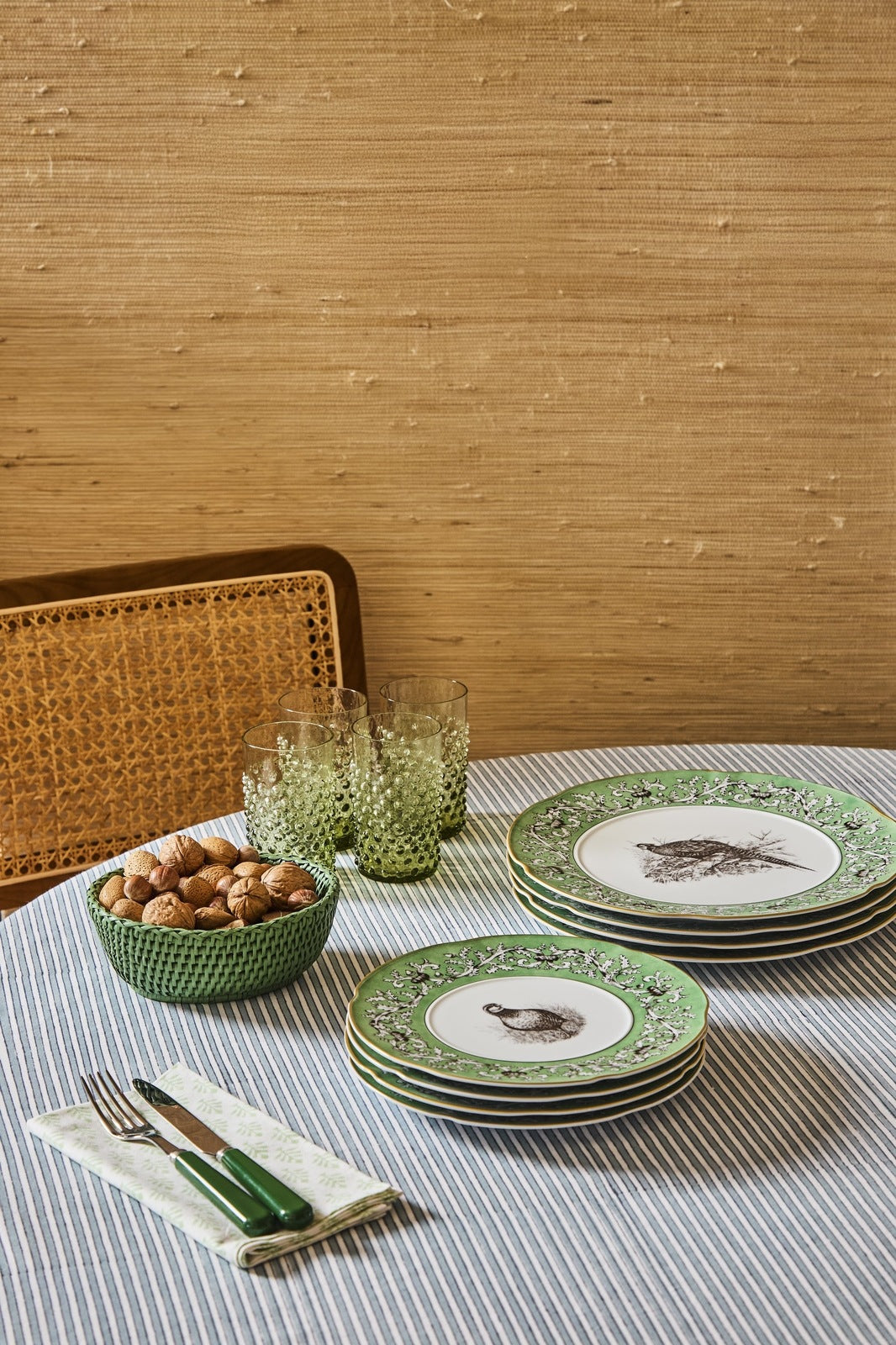 Pheasant Fancy Dessert Plates - Set of 4