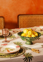 Arabella Dinner Plate, Green Palm Tree Set of 4
