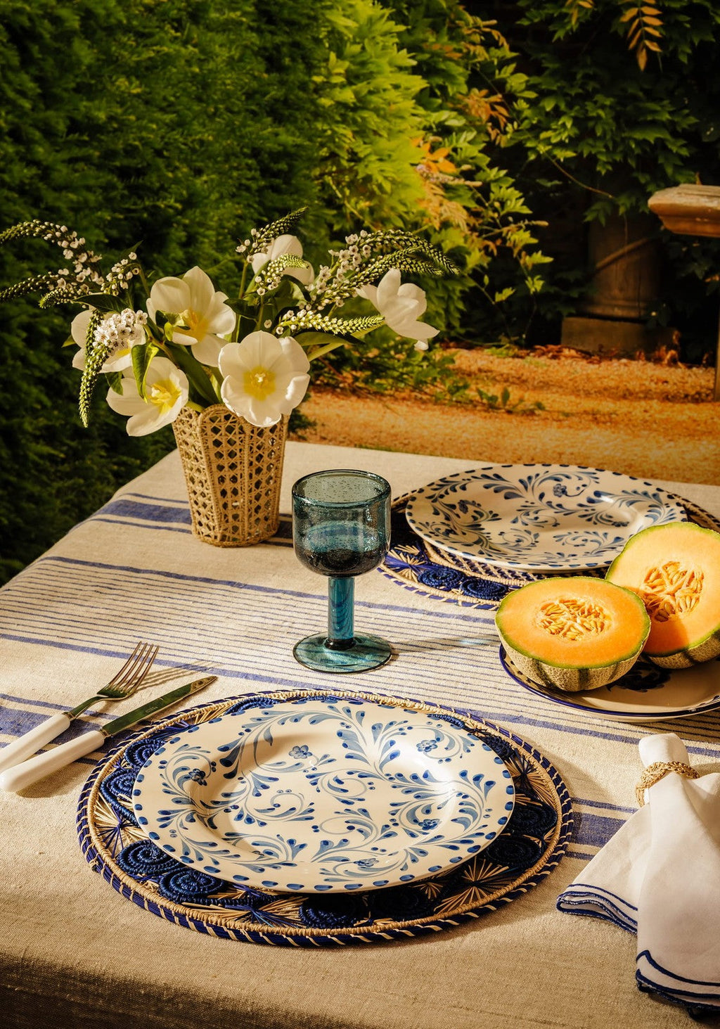 Sophia Dinner Plate, Blue Set of 4