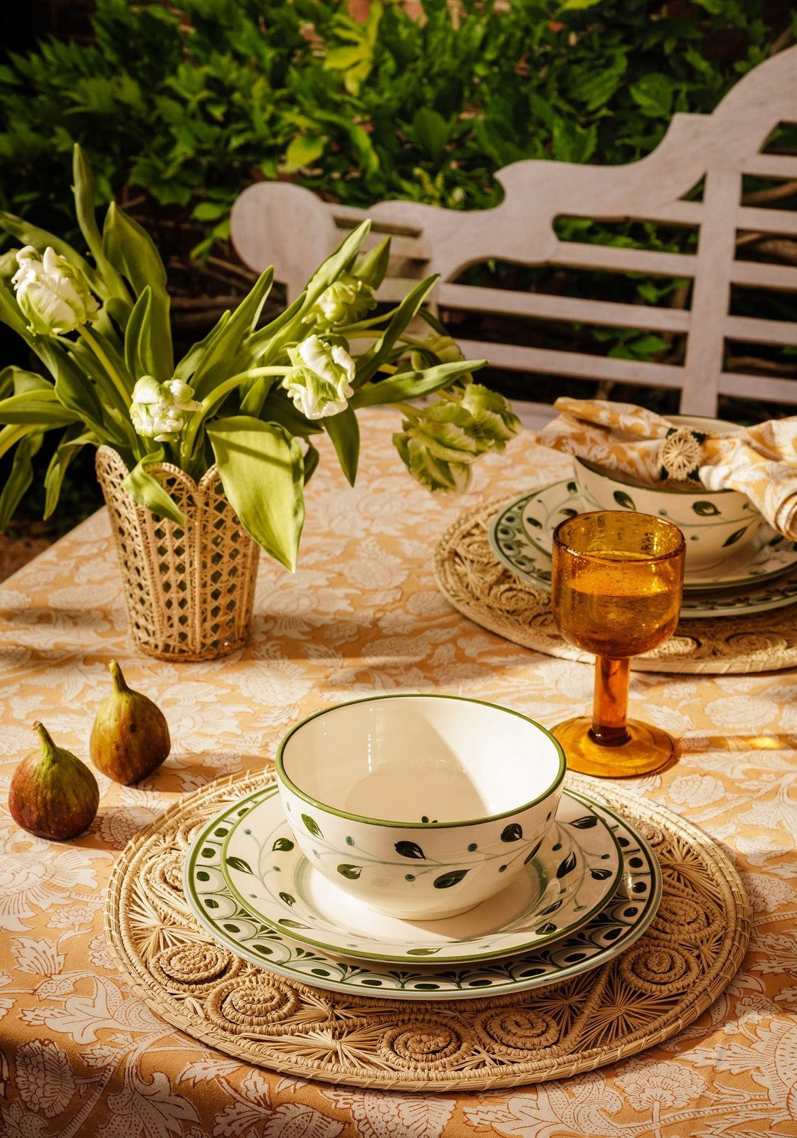 Cordelia Dinner Plate, Green Set of 4