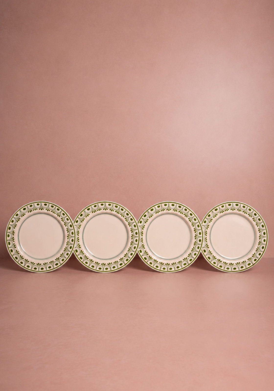 Cordelia Dinner Plate, Green Set of 4