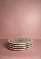 Peacock Dinner Plate, Green Set of 4