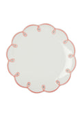 Pretty In Pink Scalloped Lunch Plate - Set of 4