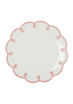 Pretty In Pink Scalloped Lunch Plate - Set of 4