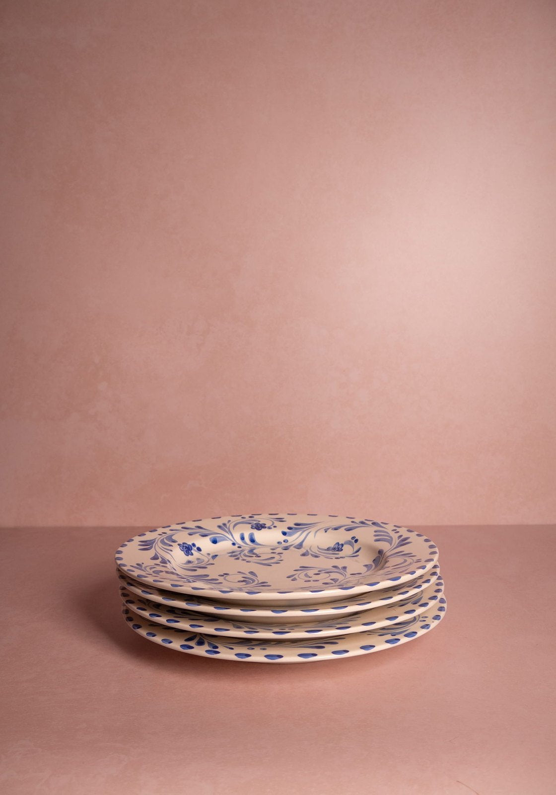 Sophia Dinner Plate, Blue Set of 4