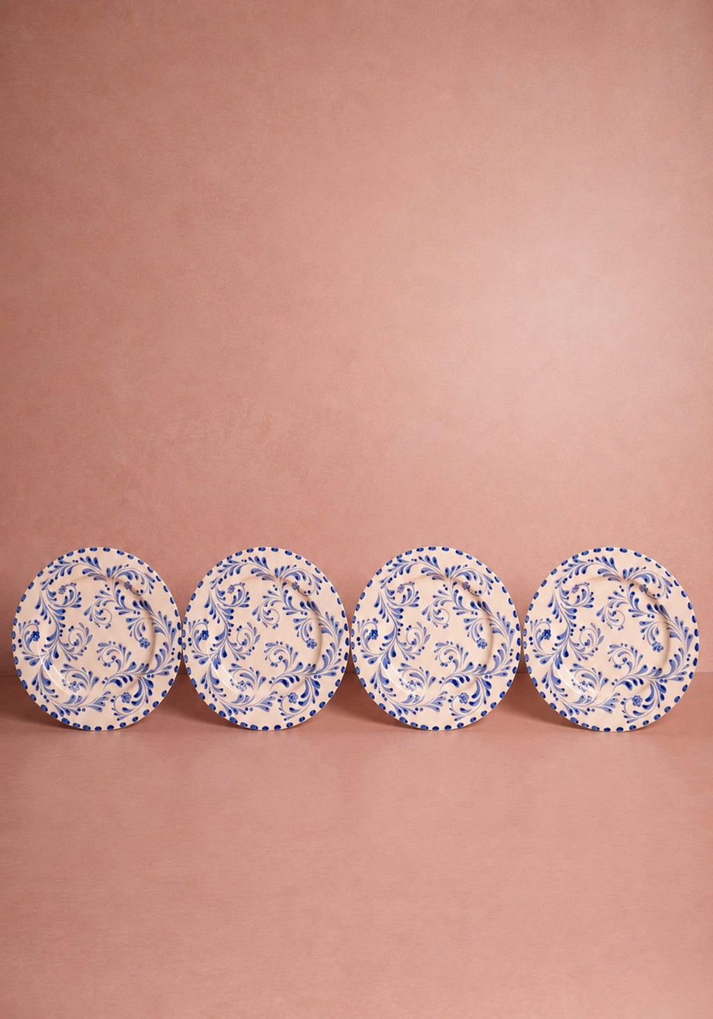 Sophia Dinner Plate, Blue Set of 4