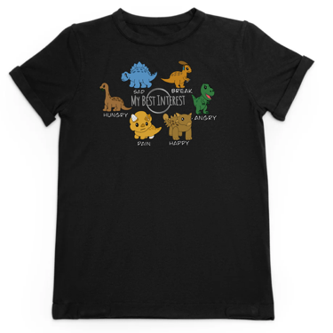 Kids Communication Fidget-T -Dinosaurs- Black