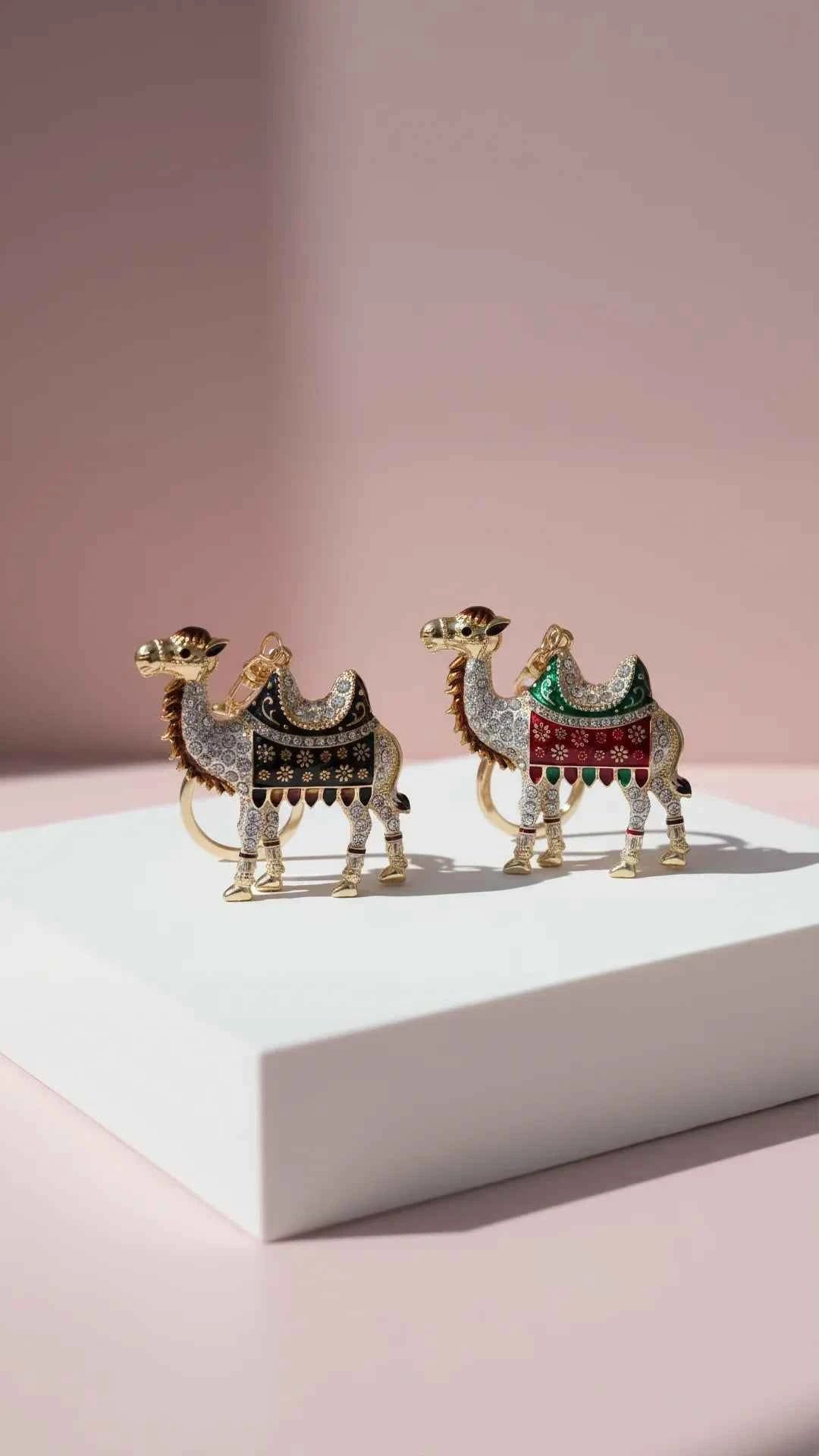 Camel Crystal Key Ring & Bag Charm