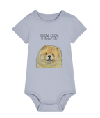 Cutest Little Pup: Fawn Chow Chow Baby Bodysuit!
