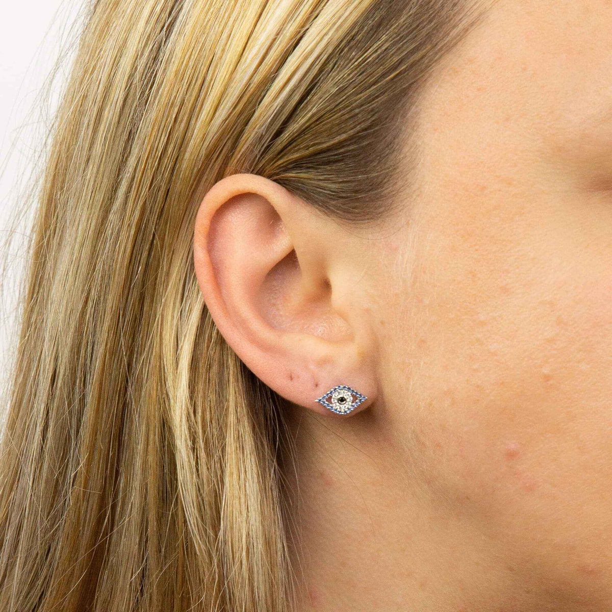 Beginnings Evil Eye Stud Earrings