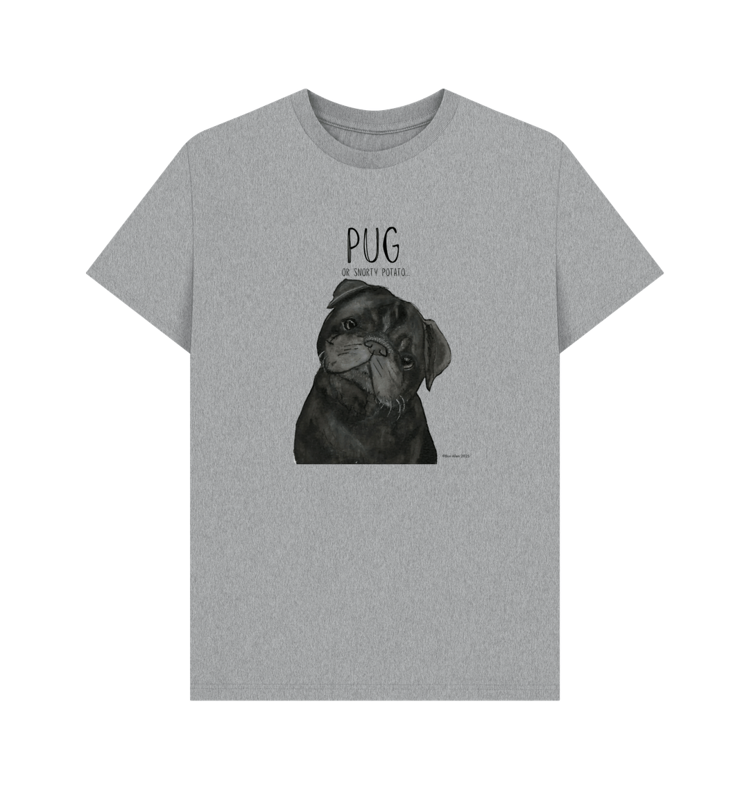 Snorty Potato Men’s T-Shirt – Perfect for Pug Lovers and Snack Enthusiasts!