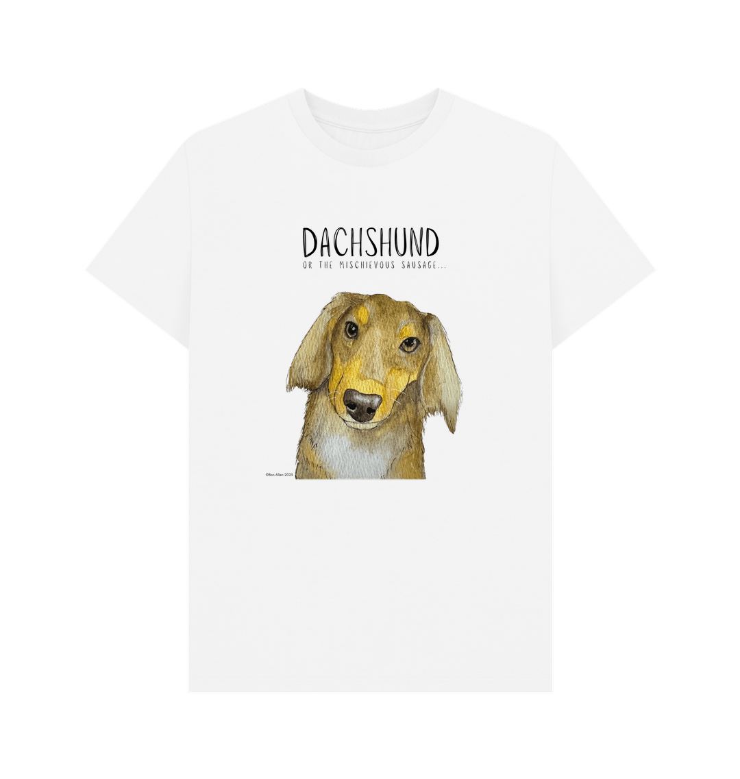Long Haired Dachshund Tee – Mischievous Hot Dog Energy!