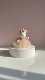 Jeweled Plush Ballerina Unicorn Key Ring & Bag Charm