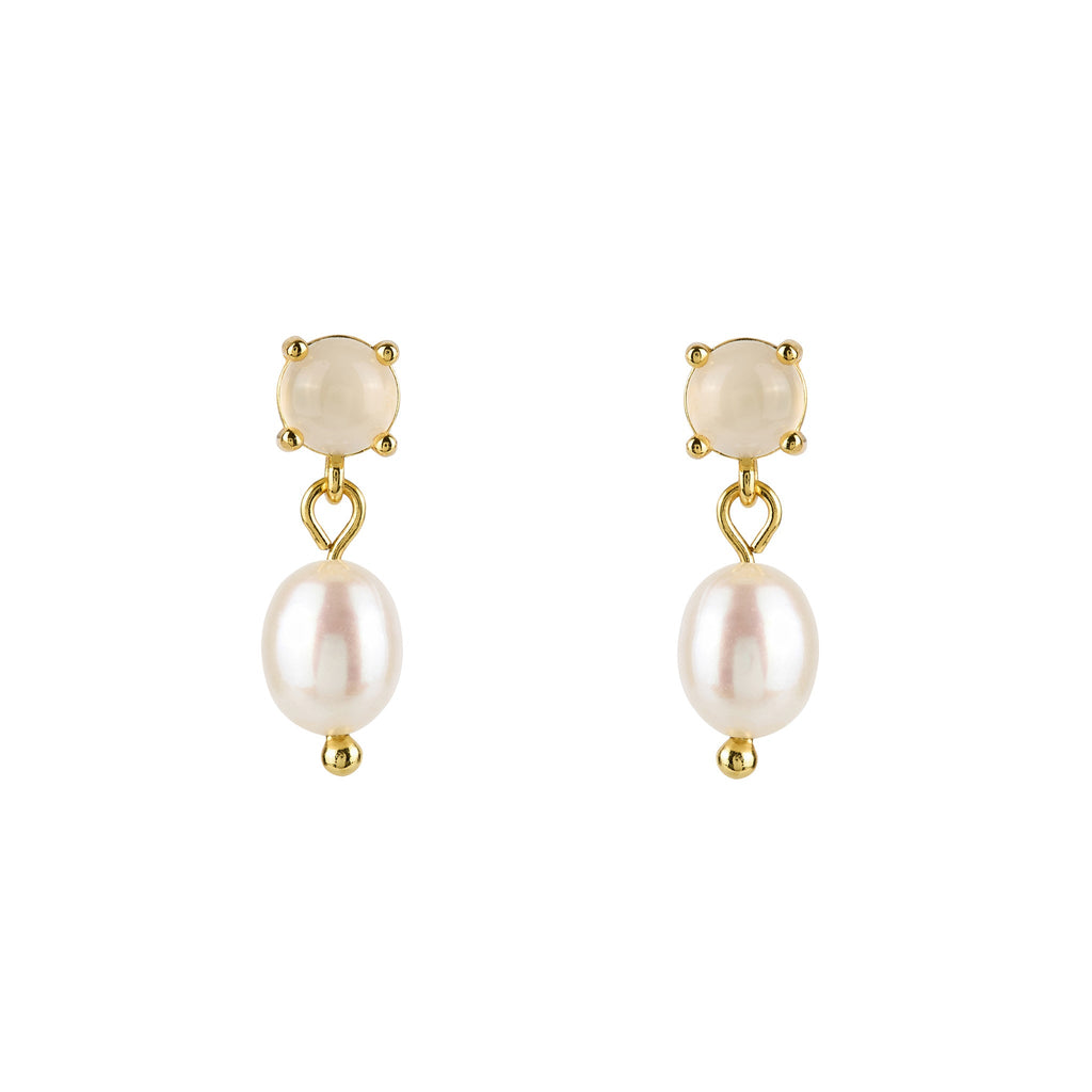 Opal Pearl Drop Earrings