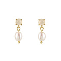 Opal Pearl Drop Earrings