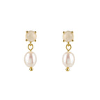 Opal Pearl Drop Earrings