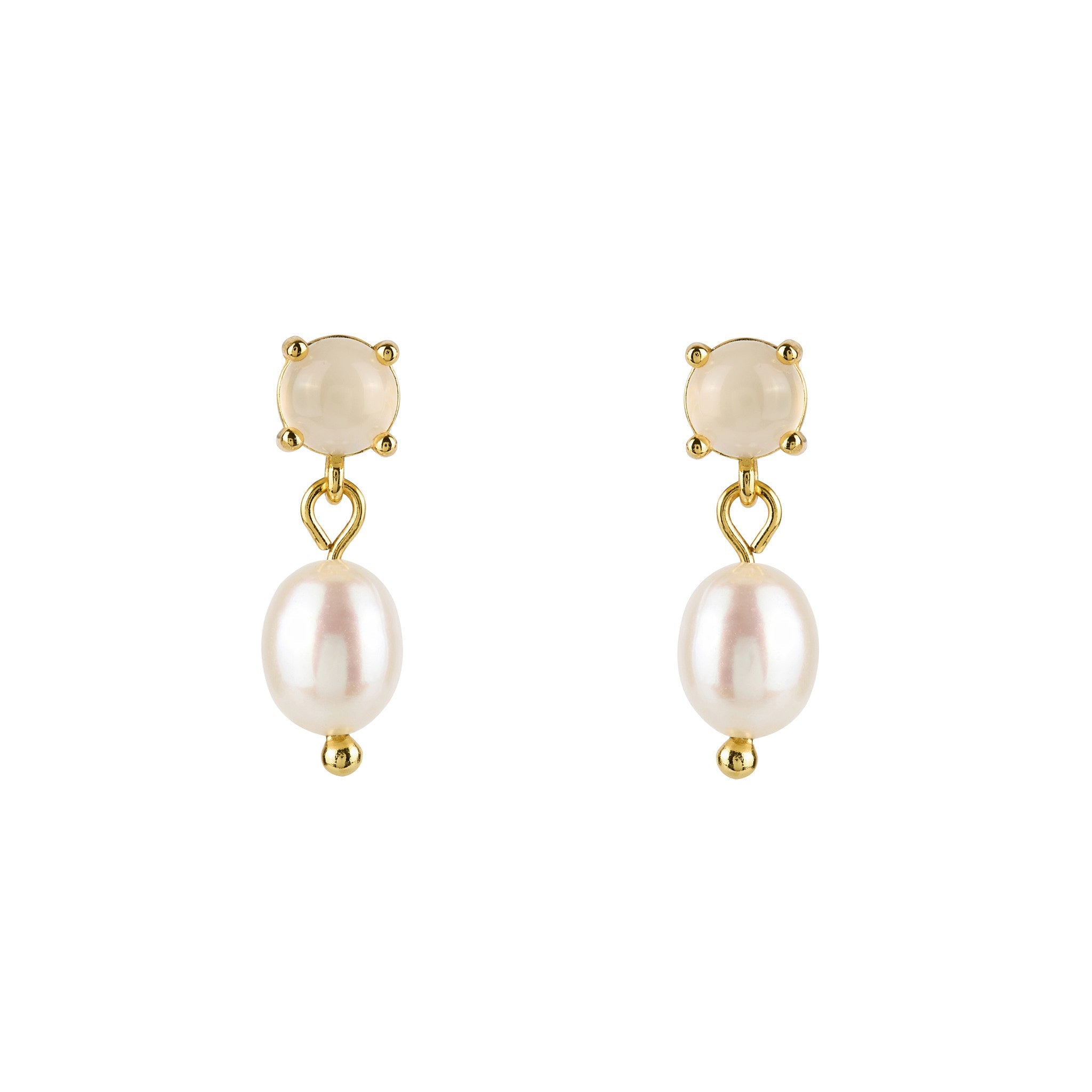 Opal Pearl Drop Earrings