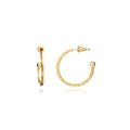 Lydia Textured Gold Hoops