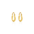Medusa Gold Snake Scale Hoops