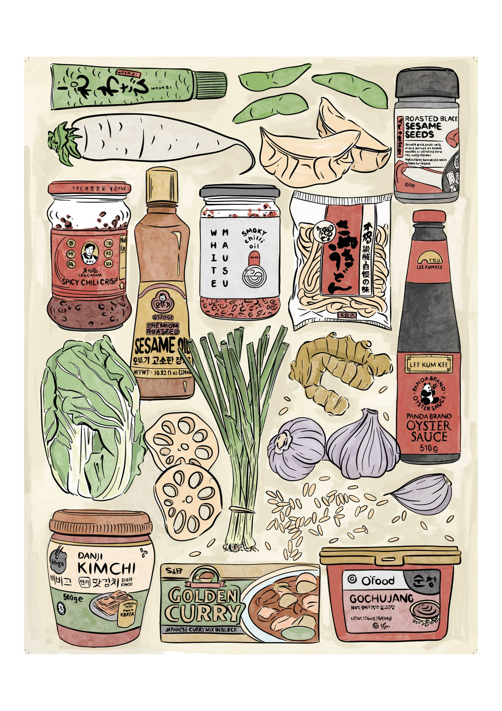 1000 Piece East Asian Ingredient Puzzle