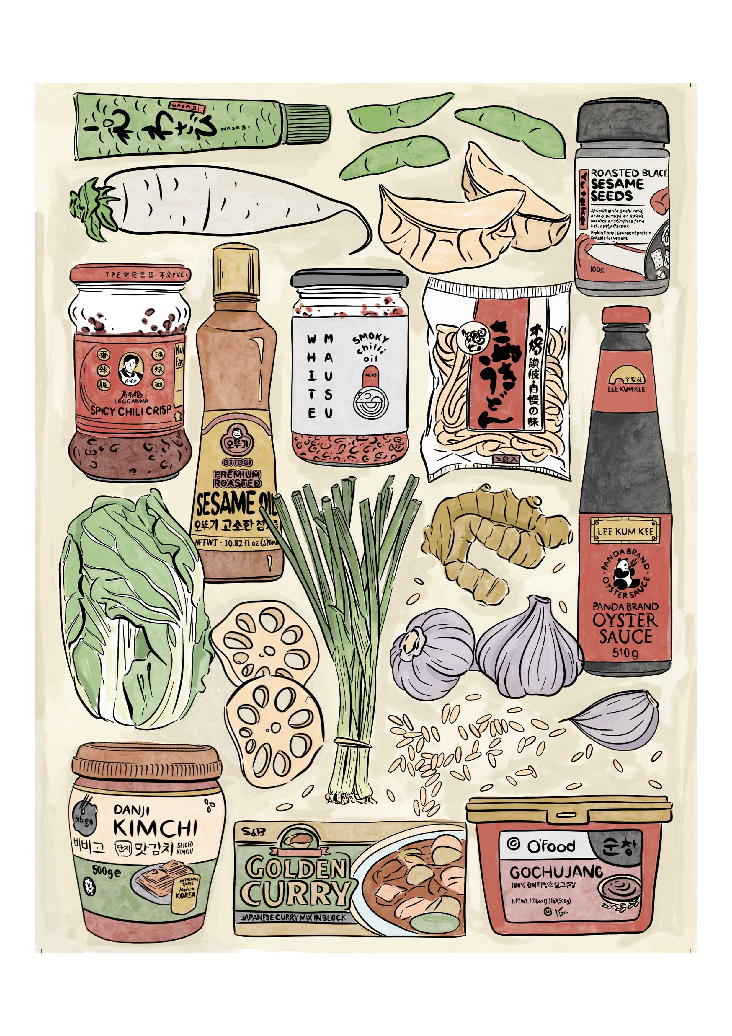 1000 Piece East Asian Ingredient Puzzle