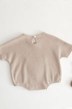 Waffle Bear Bodysuit Brown or Creme