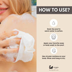 Eco Bath London Bamboo Bath Puff - Soft Body Scrubber Bath Sponge