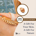 Eco Bath London Cellulite Hand Brush - Effective Cellulite Remover and Massager for Smooth, Toned Skin