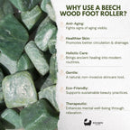Eco Bath London Jade Face Roller - Ridged End