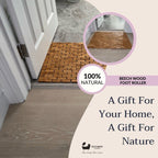 Eco Bath London Bamboo Bath Mat - Roll Up Shower Mat, Anti-Slip and Waterproof Bathroom Spa Shower Mat