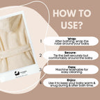 Eco Bath London Organic Cotton Baby Robe - Available in Sizes 0-2 Years and 3-5 Years