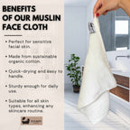 Eco Bath London Organic Cotton Face Flannels 30x30cm